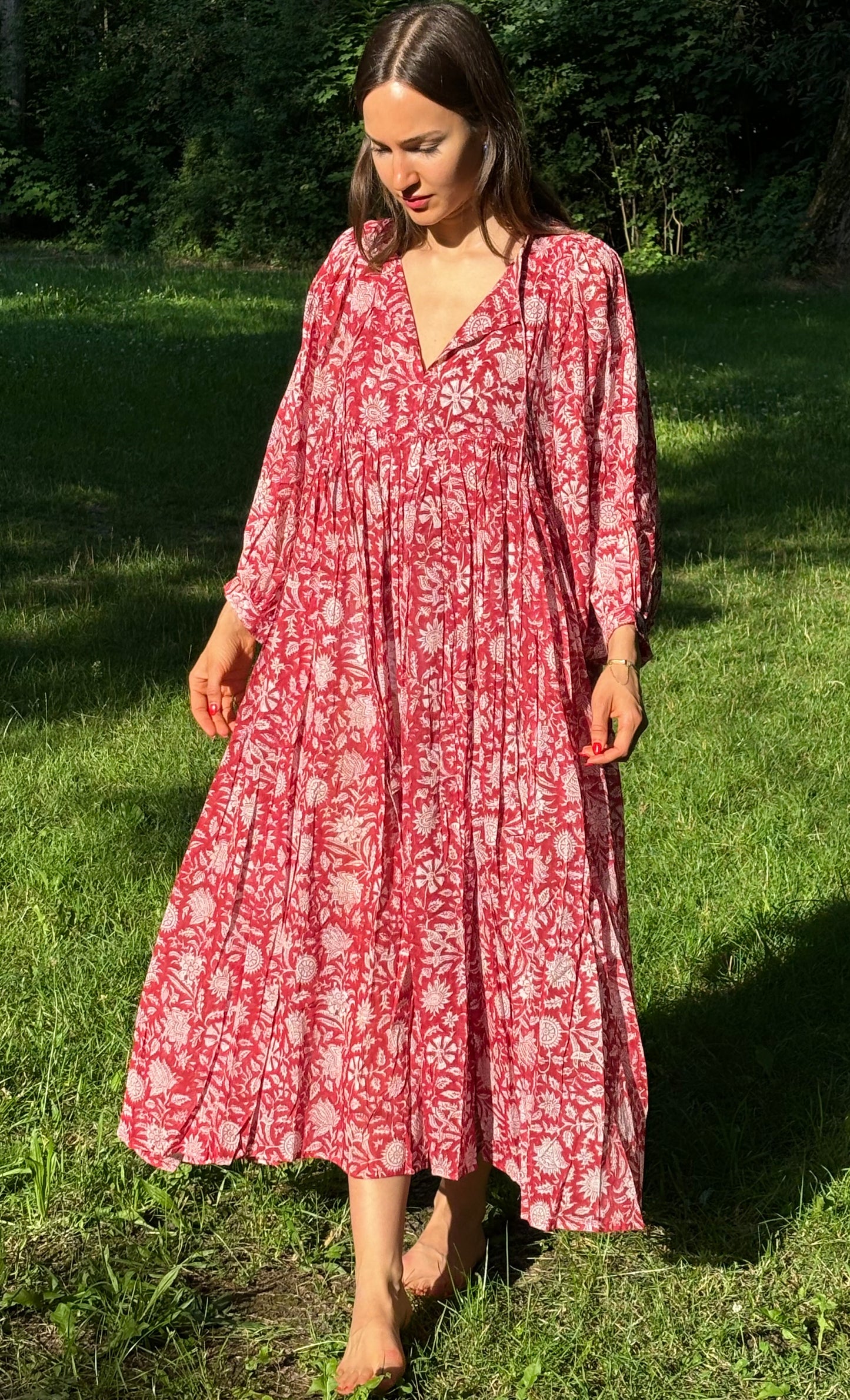 Classic Maxi Scarlet Dress