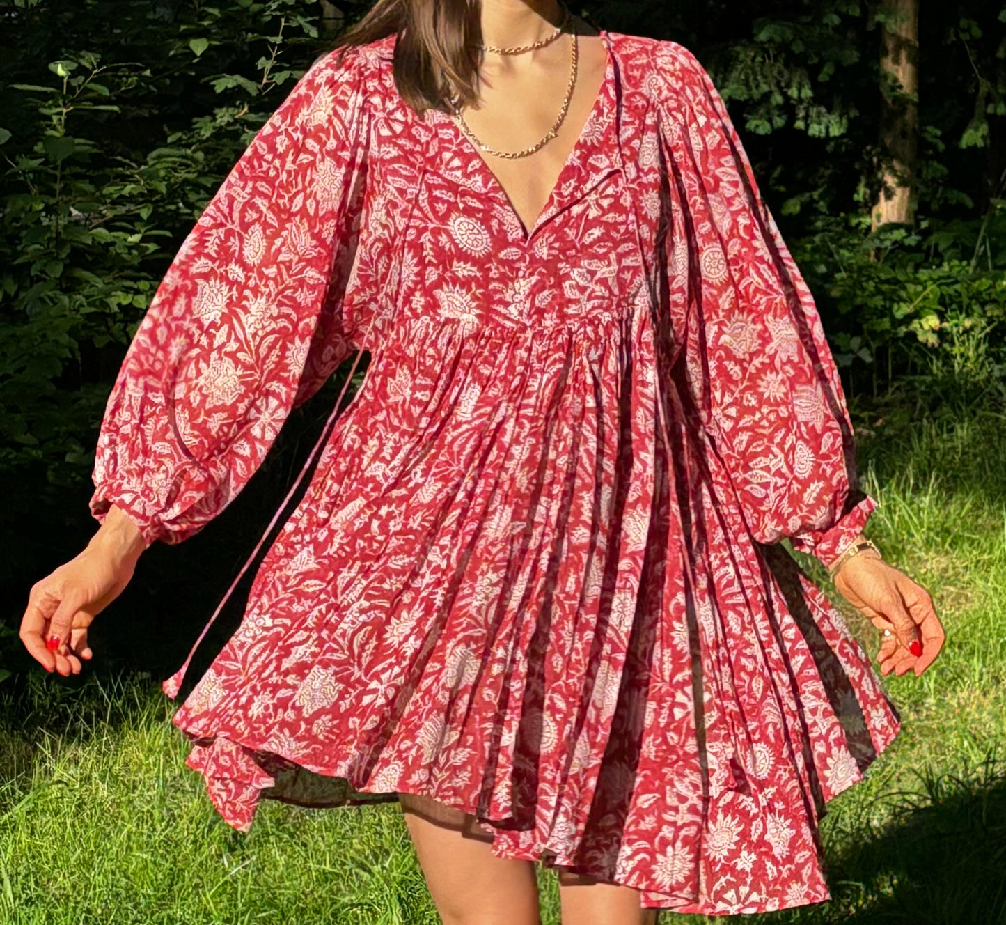 Robe courte scarlet