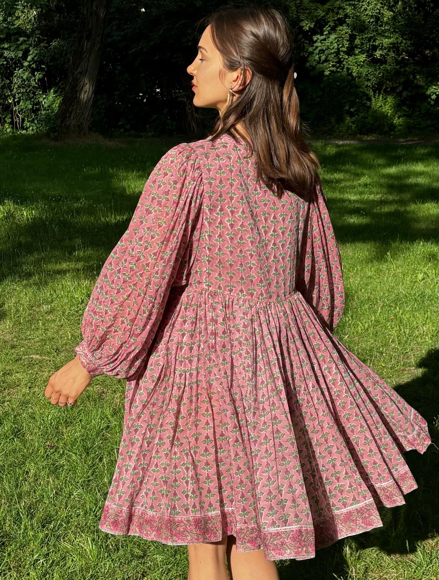 Robe courte pour enfants fleur de cerisier