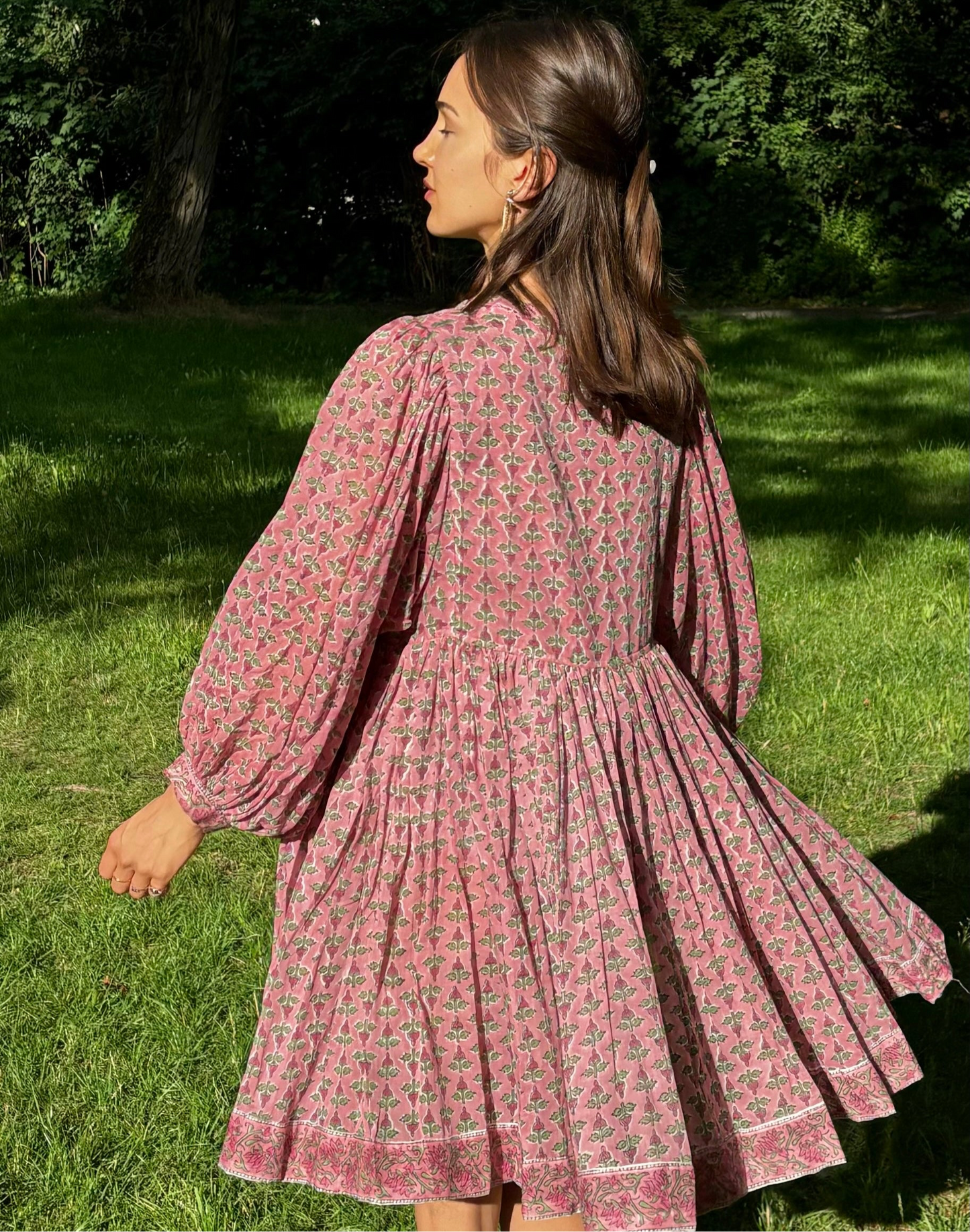 Robe courte fleurs de cerisier